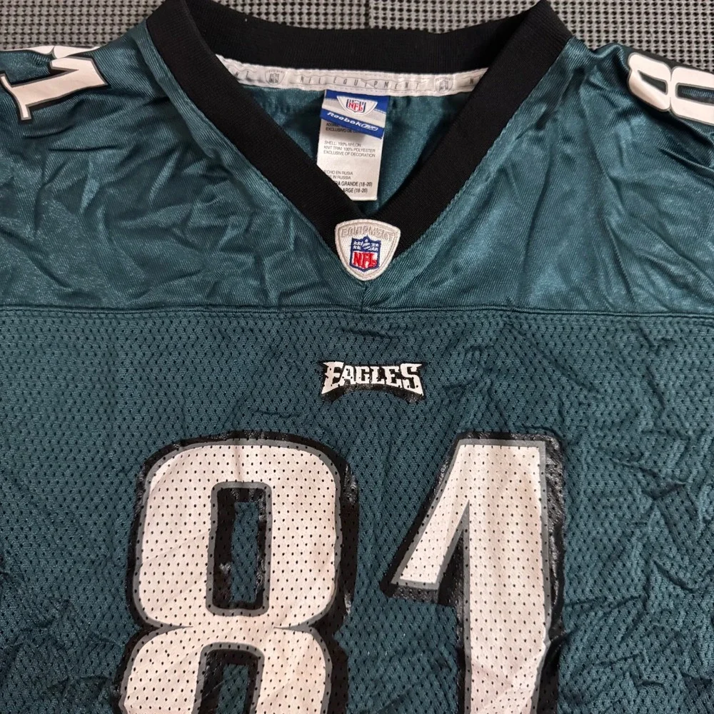 Reebok NFL Philadelphia Eagles Terrell Owens 81 Jersey Youth XL Green 18-20